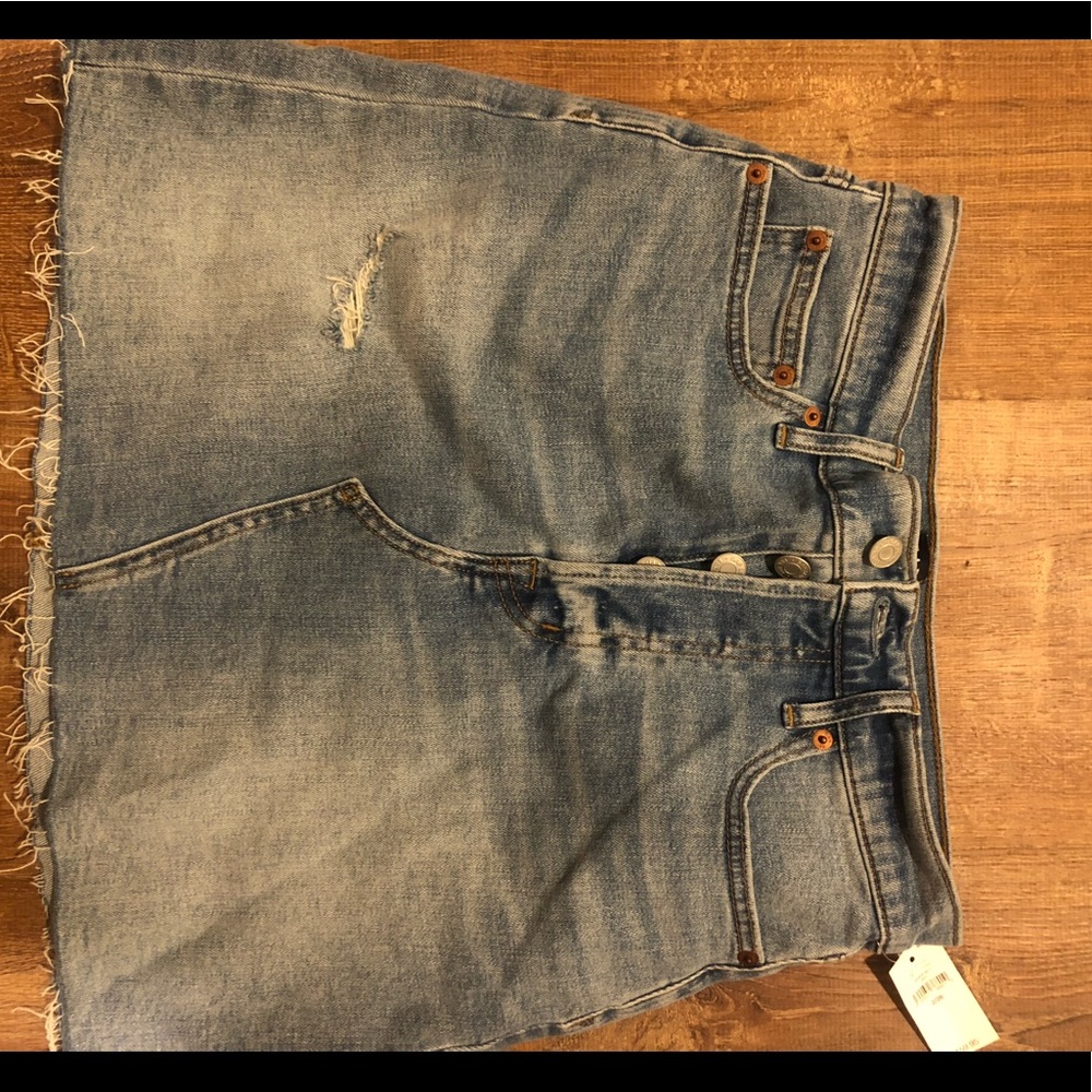 Gap high waisted jean skirt